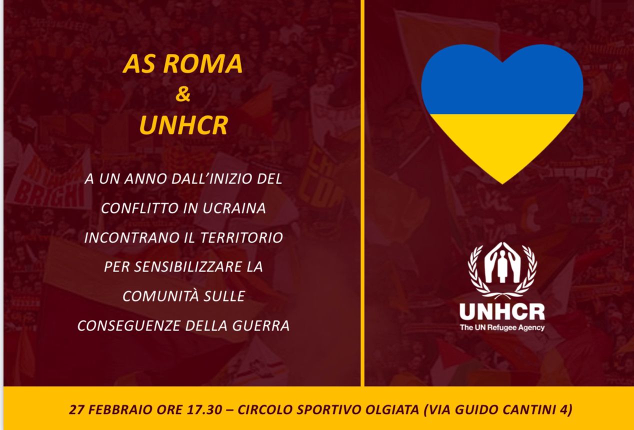 Olimpus Roma for UNHCR: il 27 febbraio la maxi riffa per l'Ucraina 